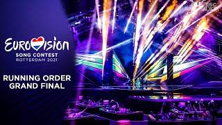 Eurovision 2021: Grand Final Running Order Recap