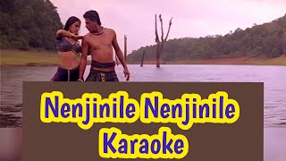 Nenjinile Nenjinile Karaoke | With Lyrics | Uyire | AR Rahman | 2K