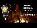 Firefly Spiritual Meaning & Ace of Swords Tarot Card