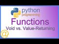 Python - Void vs Value-Returning Functions and Coding Examples - APPFICIAL