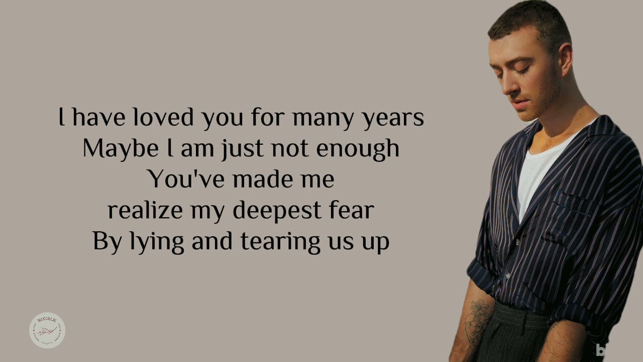 Sam Smith - I'm Not The Only One (lyrics) - YouTube