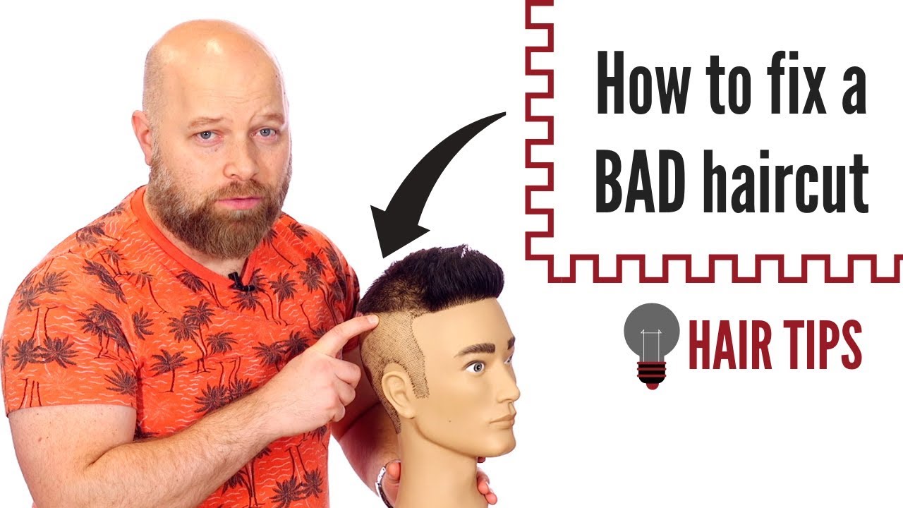 How To Fix A Bad Haircut At Home - TheSalonGuy - YouTube