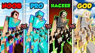 Minecraft Battle Noob Vs Pro Vs God Super Plants Vs Zombies War - minecraft noob vs pro vs hacker vs god