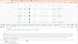 Data Scraping - HTML to JSON - JavaScript querySelector - Browser Console