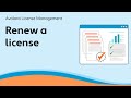 Renew a license - Avalara License Management