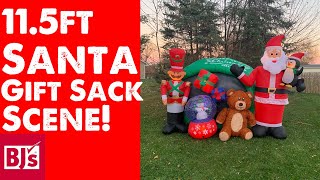 NEW FOR 2024 | Christmas Inflatable 11.5FT Santa Gift Sack Scene! [4K]