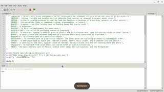 30-word dictionary using Python in Thonny
