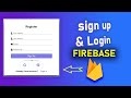 Simple Login & Register with Firebase Authentication & Firestore using JavaScript | HTML | CSS