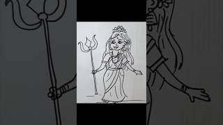 How to draw Maa Durga drawing | #devotional #maa #mahalakshmi #comedy #comedyvideo #comment