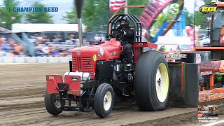 Tractor Pulling 2024: ECIPA 2 Hot 2 Farm \u0026 Hot Stock Tractors. Central City, IA. Linn County Fair