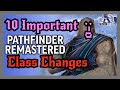 10 Important CLASS Changes (Pathfinder 2e Remaster)