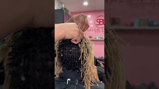 Watch me big chop damaged Sisterlocks #sisterlocks #cut #hair #fy