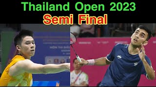 Thailand Open 2023 SF | Kunlavut Vitidsarn vs Lakshya Sen | The clash between badminton new stars