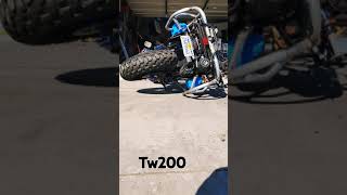 Tw200 custom builtrearcrash bars #tw200  #yamahatw200mods #twmods #tw200rearcrashbars #tw200rearbags