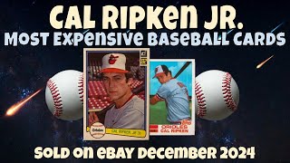 Cal Ripken Jr. Most Expensive eBay Sales Baseball Cards - December 2024