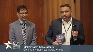 FSB Awards 2024 - London- Community Award Winner - Makesworth Accountants