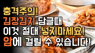 김장 김치 할때 이것 절대 넣지마세요! 그대로 한다면 암에 걸릴수 있어요!