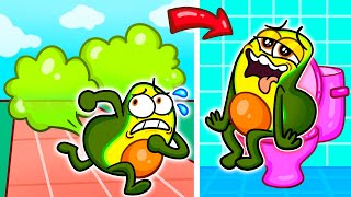 RUN, CADO! DON'T CHOOSE THE WRONG TOILET! | Funny Zombie Dance | Pranks & Hacks by Avocado Couple
