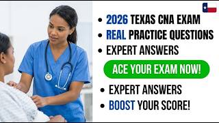 Texas Nurse Aide Practice Test 2026: Master CNA Exam Questions and Answers