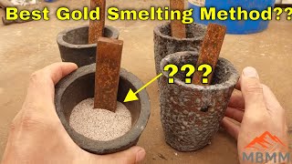 Searching For Best Production Gold Smelting Flux & Method: High Recovery, Low Viscosity, Cheap!