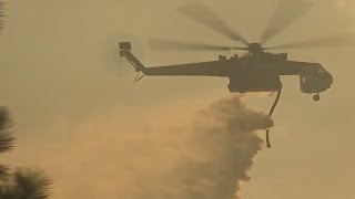 Crews battle 2-7 Fire in Calaveras County