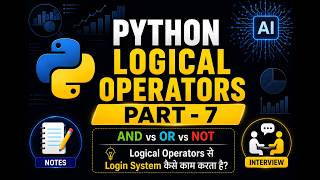 AND, OR, NOT in Python | Complete Beginner Guide | Part 7Python Logical Operators Tutorial