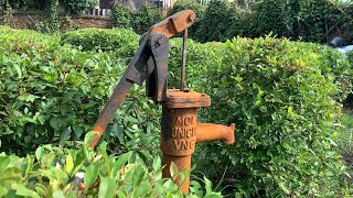 Restoring Old handle pump | Restoring cast Iron Village Water Pump handle