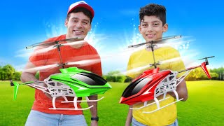 Helicopter and Airplane Playing Challenge with Jason