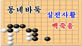 바둑사활 - 급소 가격으로 꼼짝못함 [동네바둑]