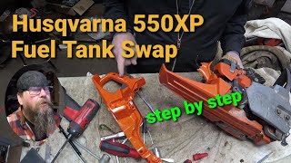 Husqvarna 550xp Chainsaw Fuel Tank Swap