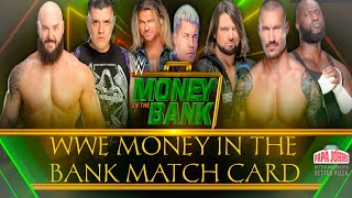 Wwe money inthe bank 2023 match card predictions