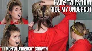 HOW I STYLE EXTENSIONS TO HIDE MY UNDERCUT | GROWING OUT MY UNDERCUT FOR 11 MONTHS!