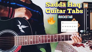 Sadda Haq Intro | Rockstar | Guitar Tabs/Lead Easy Lesson | Nisar Official