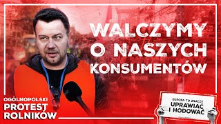 Rolnik na blokadzie w Świecku: Walczymy o naszych konsumentów