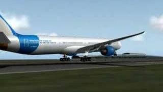 X-Plane Boeing 777-300ER landing in RJBB Kansai Osaka