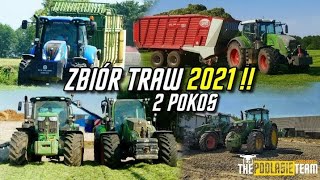 ☆Oporowy zbiór drugiego pokosu 2021 w GrZieziula☆2xFendt☆2xNewHolland☆JohnDeere☆ThePodlasieTeam