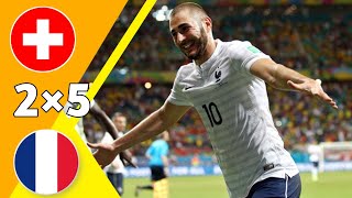 Switzerland 2 × 5 France ⚫ 2014 World Cup ⚫ Extended Highlights \u0026 Goals HD