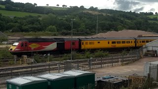 Exeter St David's; Colas 43290 + 43251 on the 1Z18 1539 Paignton - Taunton NMT at 16:26 28/07/2023