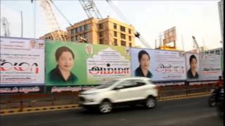 AIADMK members decorate Chennai to welcome J Jayalalithaa