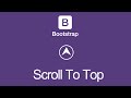 How to add jQuery Back to top button in Bootstrap 3