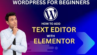 Learn How to Edit Text Editor with Elementor in WordPress WordPress Tutorial @TechwithAqeel