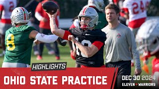 Highlights from Ohio State’s practice in Los Angeles two days before the Rose Bowl