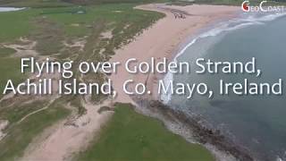 Flying over Golden Strand, Achill Island, Co. Mayo, Ireland with DJI Phantom 4 (Wild Atlantic Way)