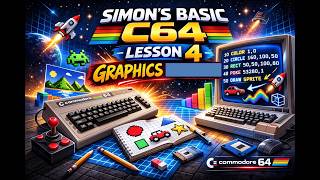 Simon's Basic C64 Tutorial Graphics Commands - Lesson 4 - HIRES, MULTI, PLOT