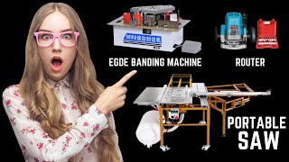 Multi-Functional Woodworking Machine || Sliding & Portable Table Saw  #woodworking