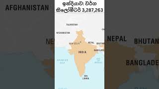 ලොව විශාලතම රටවල් 10(10 largest countries in the world) #shortvideo