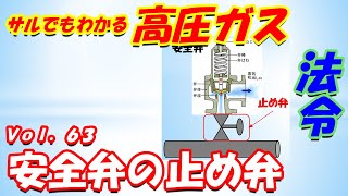 【高圧ガス製造保安責任者】法令63. 安全弁の止め弁