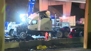 Westbound I-40 reopens after crash involving semi-trailer blocked highway near I-35