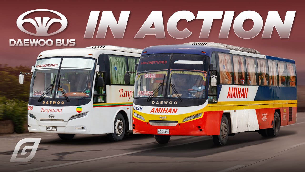 Daewoo Buses In Action Youtube