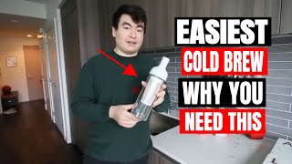 EASIEST COLD BREW Coffee Maker for only $35! Hario Mizudashi Cold Brew Review